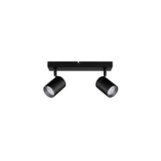 9011315 Плафонска светилка ALMA LED 2XGU10 Црна IP44 Nova Luce 